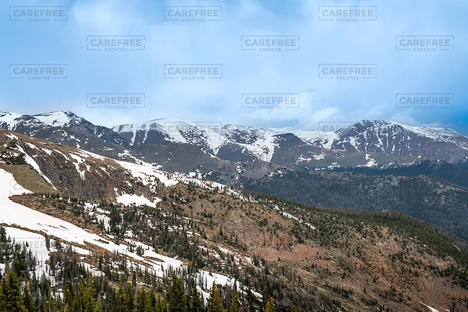 Rocky Mountain National Park Snowcapped Mountain Landscape, Estes Park, Colorado · United States