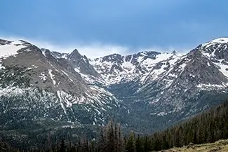 Rocky Mountain National Park Snowy Mountain Landscape, Estes Park, Colorado