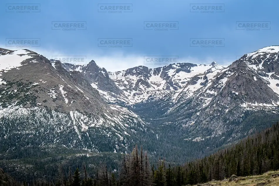 Rocky Mountain National Park Snowy Mountain Landscape, Estes Park, Colorado · United States