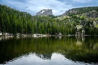 Rocky Mountain National Park Mountain Lake Reflection, Estes Park, Colorado