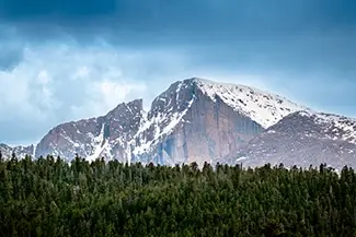 Rocky Mountain National Park Snow-Capped Mountain View, Estes Park, Colorado