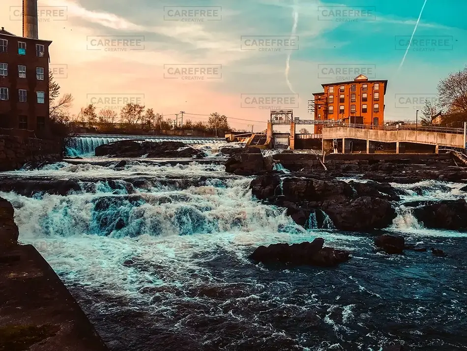 Saco River Winter Glow, Saco, Maine · United States