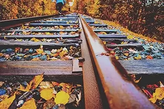 Saco Seasonal Change on the Railroad, Saco, Maine