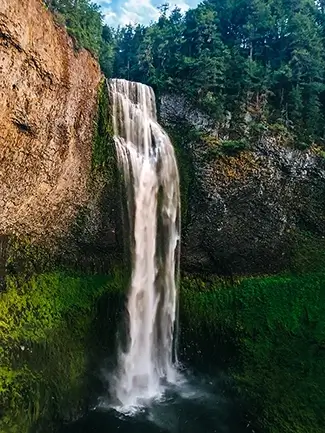 Salt Creek Falls Autumn Light, Oakridge, Oregon