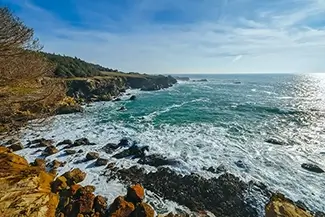 Salt Point State Park Amber Coastal Vista, Jenner, California