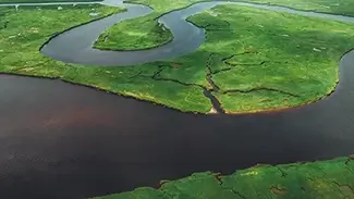 Scarborough Marsh Aerial Wetlands, Scarborough, Maine