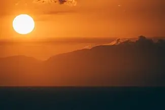St Thomas Sunset Glow Over the Horizon