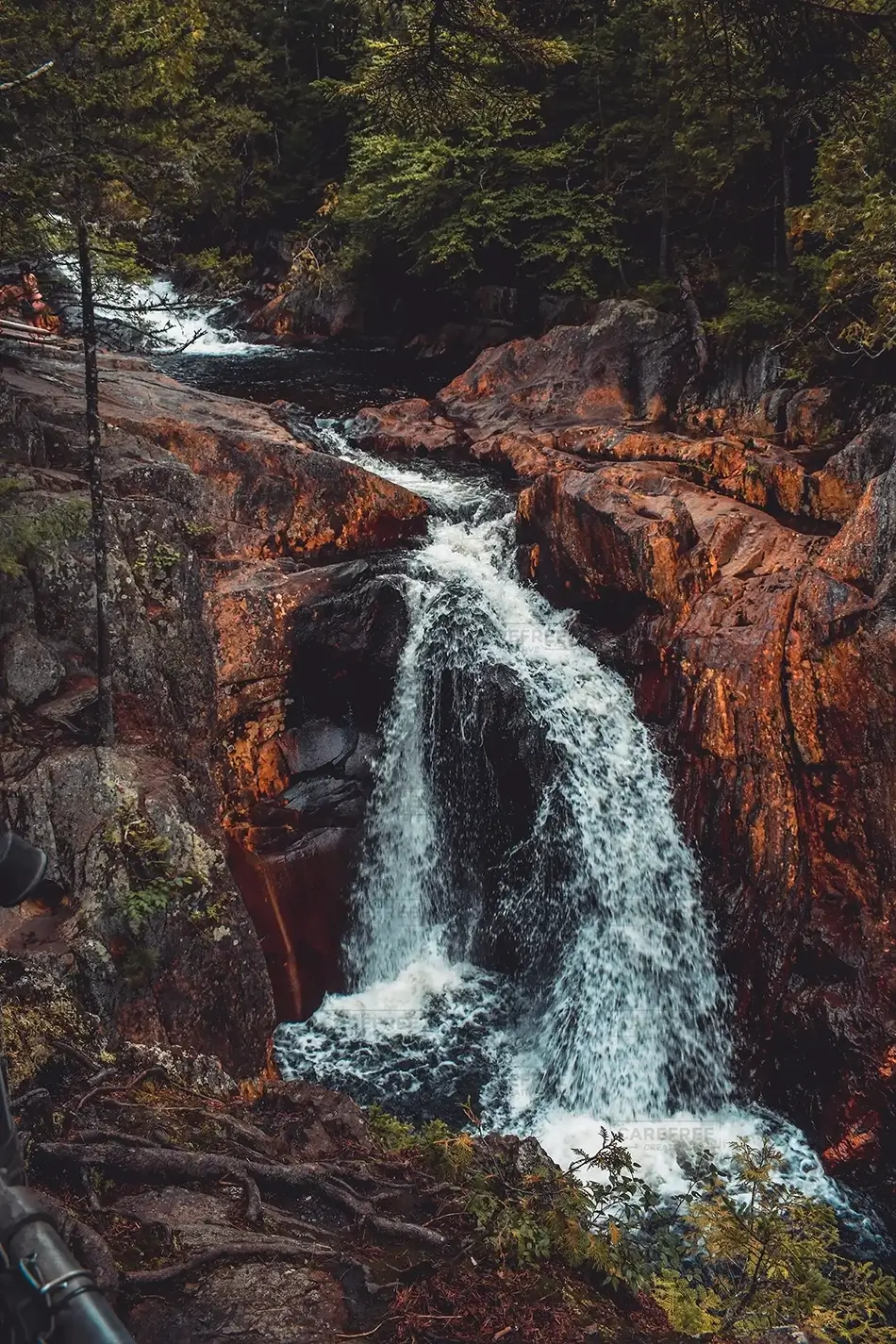 Smalls Falls Rocky Waterfalls, Township E, Maine · United States