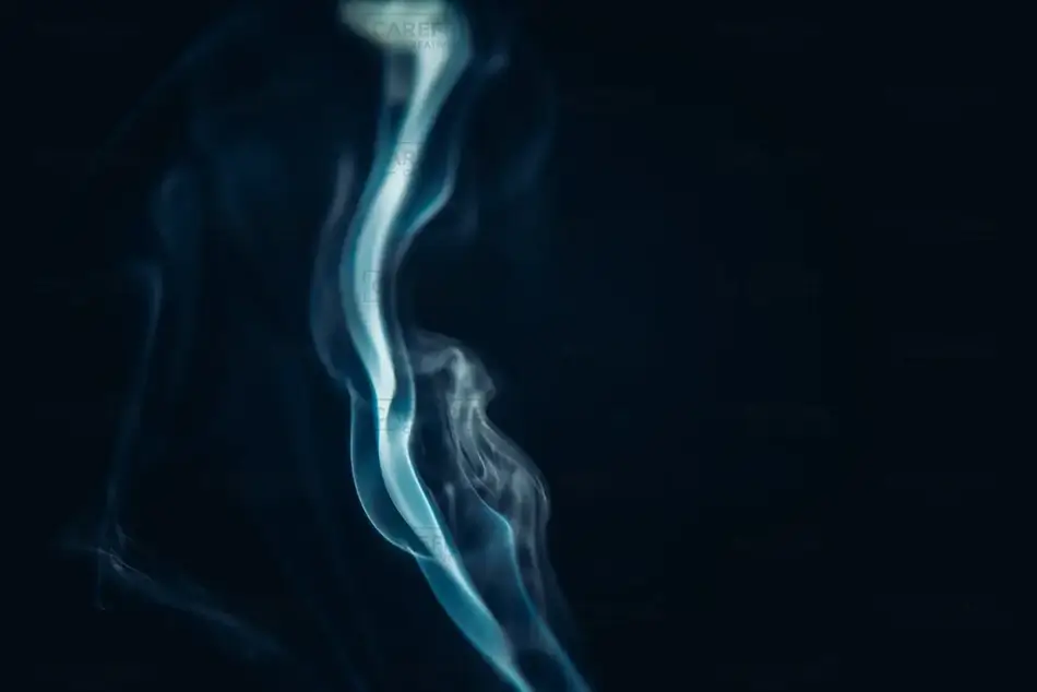 Sapphire Smoke Abstract