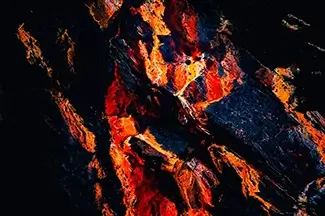 Volcanic Veins Abstract, South Portland, Maine
