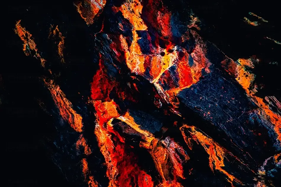 Volcanic Veins Abstract, South Portland, Maine · United States