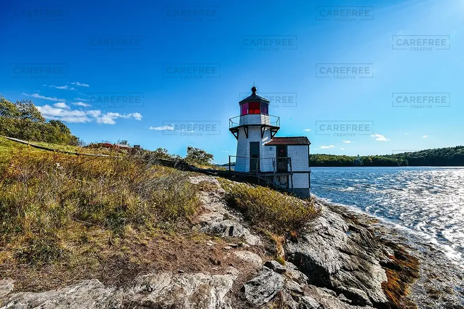 Squirrel Point Lighthouse Coastal Watch, Arrowsic, Maine · United States