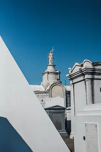 St Louis Cemetery No 1 Statue and Monuments, New Orleans, Louisiana