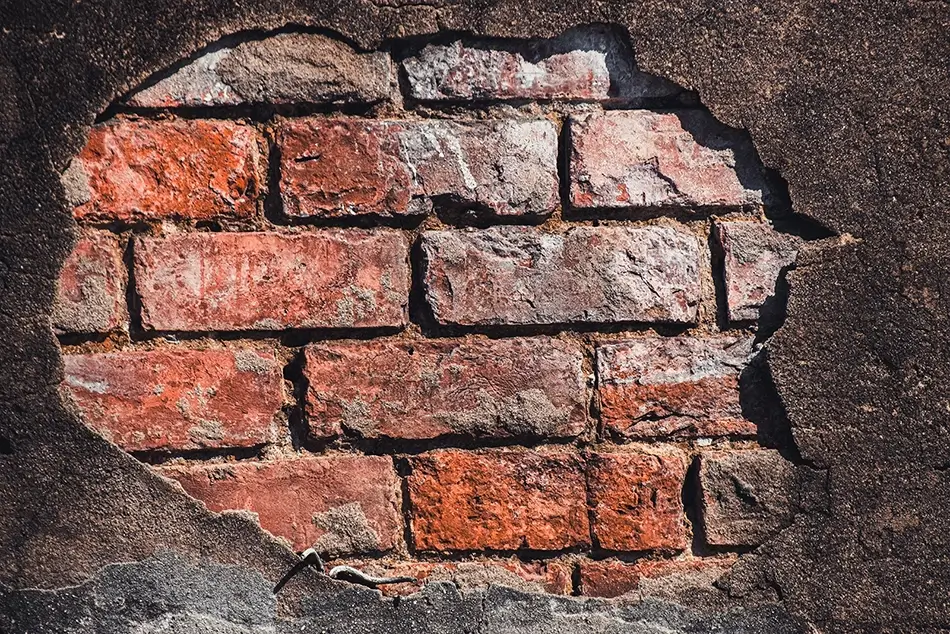 St Louis Cemetery No 1 Exposed Brick Wall, New Orleans, Louisiana · United States
