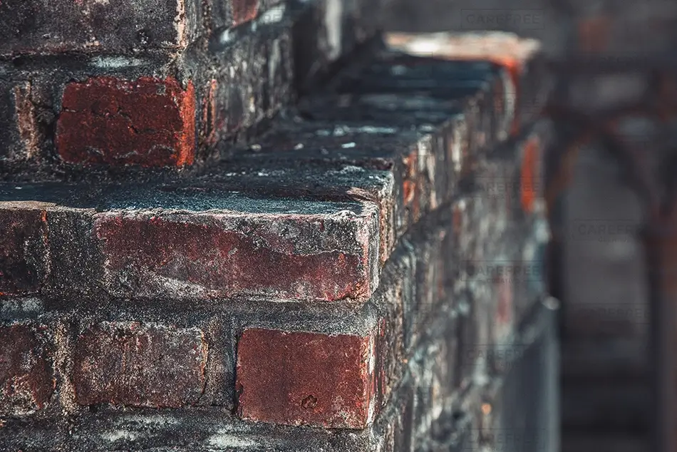 St Louis Cemetery No 1 Brick Detail Close Up, New Orleans, Louisiana · United States