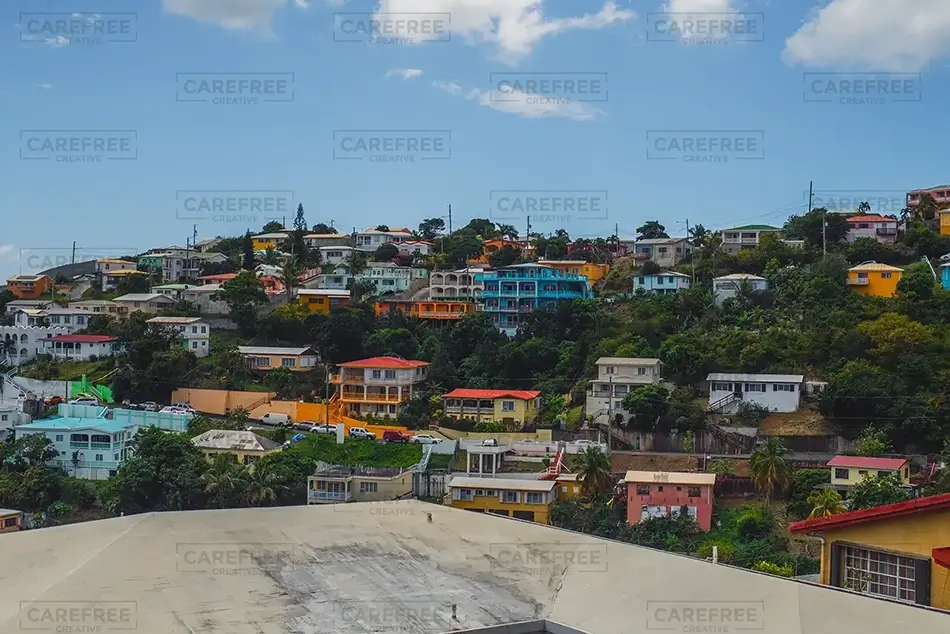 St Thomas Vibrant Street and Architecture, USVI · Caribbean