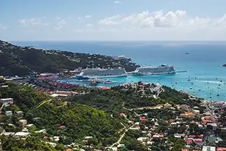St Thomas Hilltop Aerial View