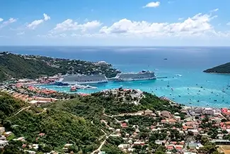 St Thomas Overlook with Cloud Shadows