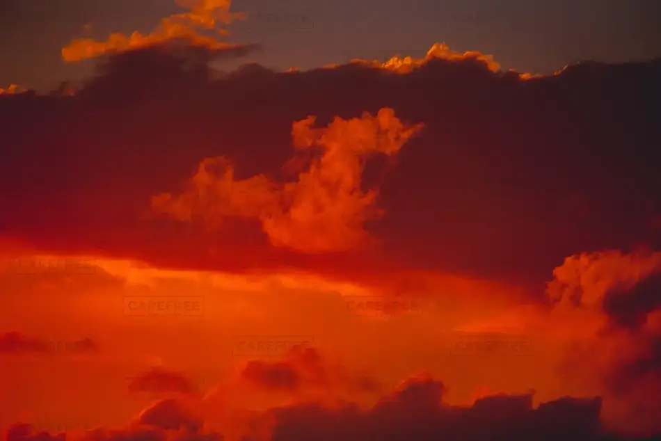 Blazing Tropical Sunset, USVI · Caribbean