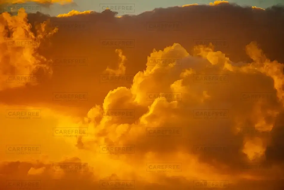 Fiery Clouds at Dusk, USVI · Caribbean