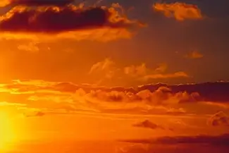Sunset Radiance with Cloud Panarama