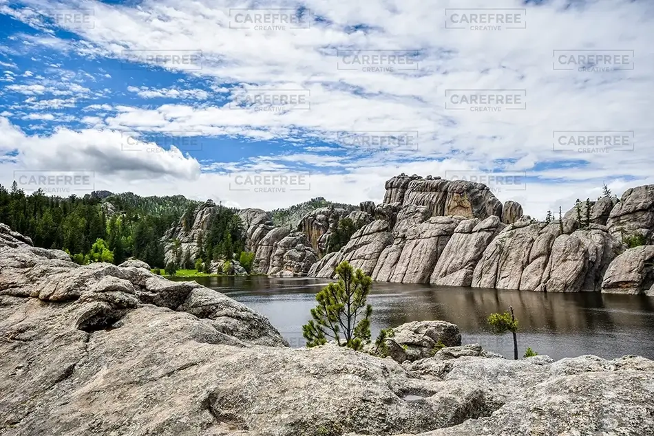 Sylvan Lake Rocky Landscape, Custer County, South Dakota · United States