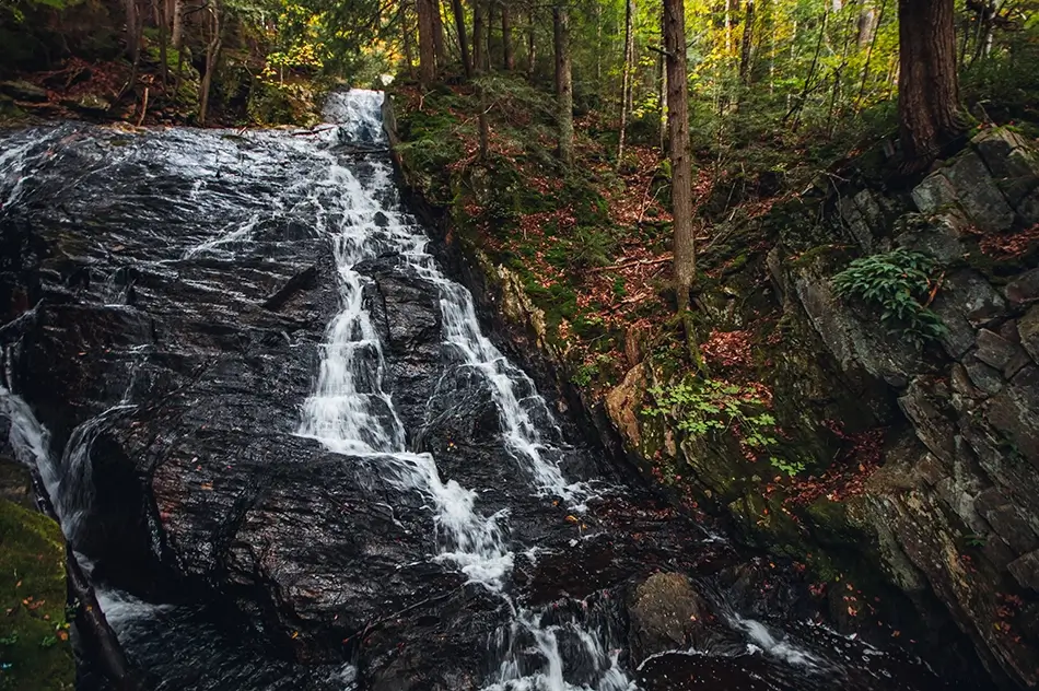 Thundering Brook Falls Cascading