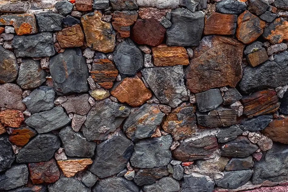 Tortola Textured Rock Wall, Road Town, Tortola · British Virgin Islands