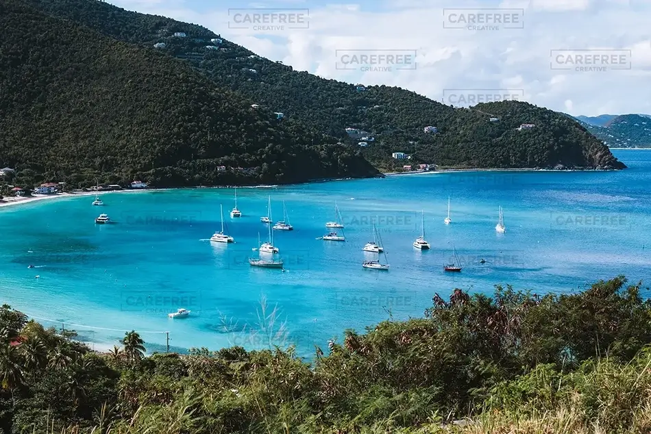Tortola Azure Bay Panorama, Road Town, Tortola · British Virgin Islands
