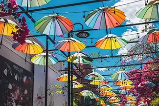 Umbrella Street Urban Color Symphony, San Felipe, Puerto Plata