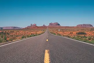 Utah Desert Highway Monument Valley, Utah