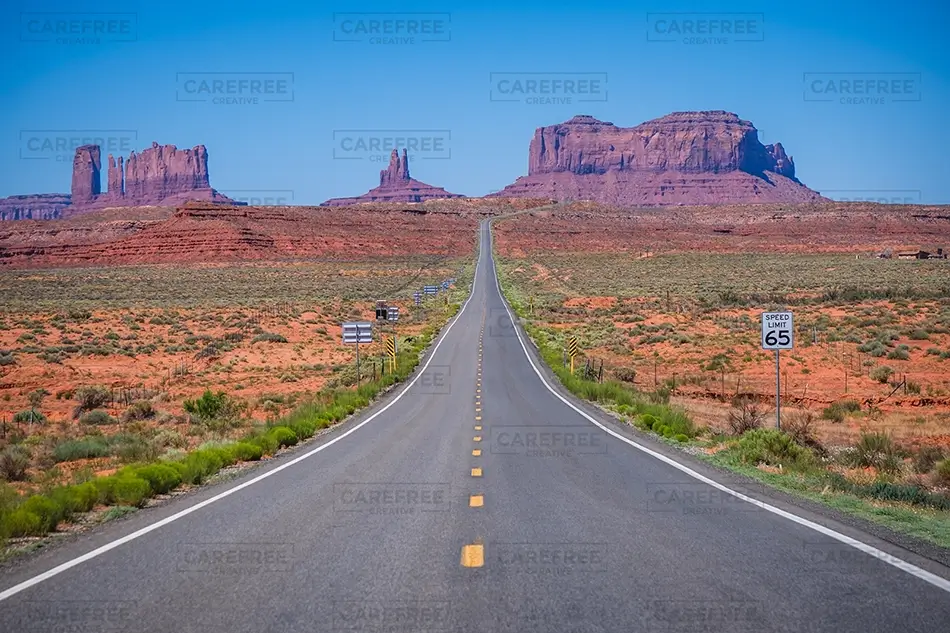 Utah Highway Through Monument Valley, Utah · United States