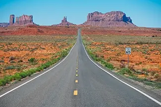 Utah Desert Highway Monument Valley, Utah