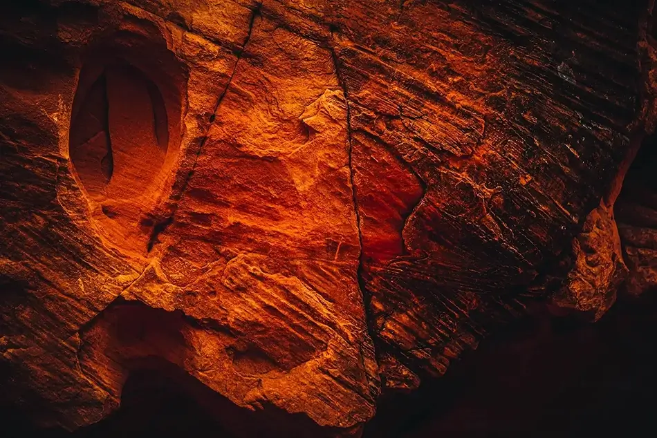 Valley of Fire State Park Scratched Rock Texture, Las Vegas, Nevada · United States