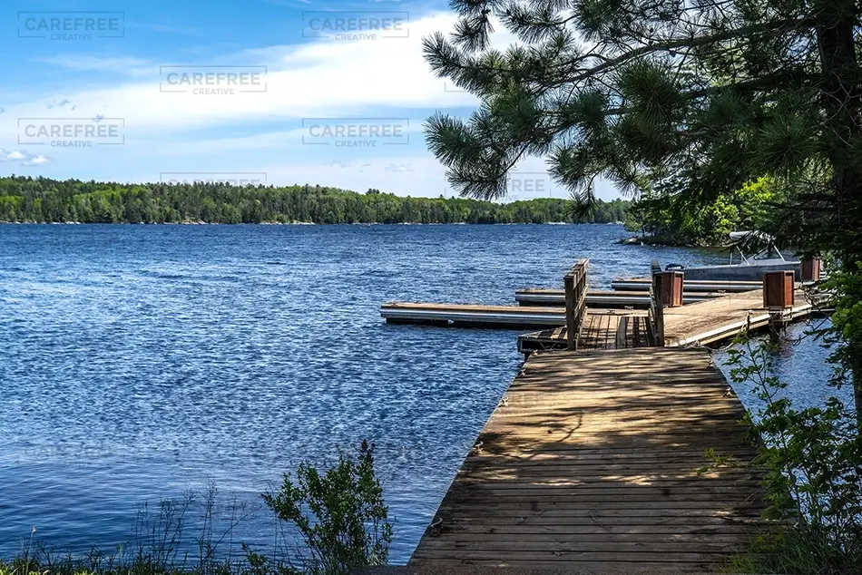 Voyagers National Park Scenic Dock by the Water, International Falls, Minnesota · United States
