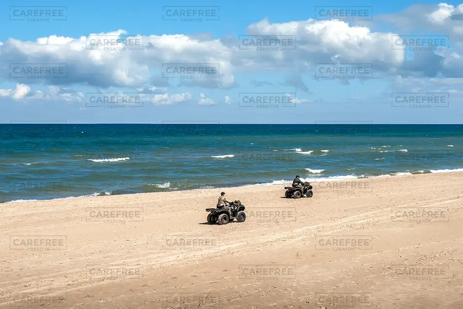 Warren Dune Scenic Beach Rangers and Sandy Shore, Sawyer, Michigan · United States