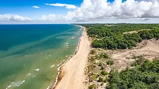 Warren Dunes State Park Scenic Dune Landscape, Sawyer, Michigan