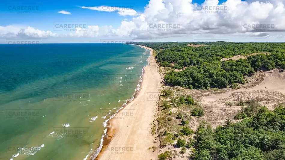 Warren Dunes State Park Scenic Dune Landscape, Sawyer, Michigan · United States