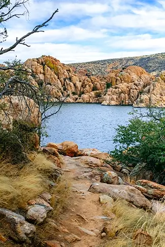 Watson Lake View From the Rocky Shore, Prescott, Arizona