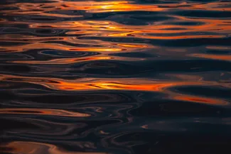 Wellesley Island State Park Fiery Water Ripples