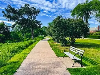 Western Promenade Park Restful Spot, Portland, Maine