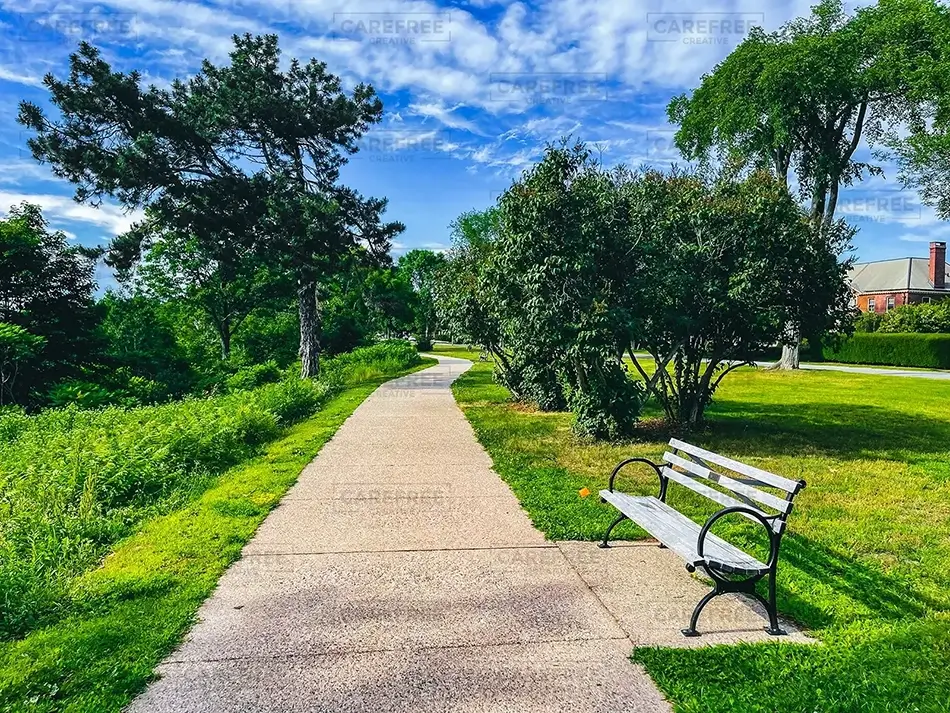 Western Promenade Park Restful Spot, Portland, Maine · United States