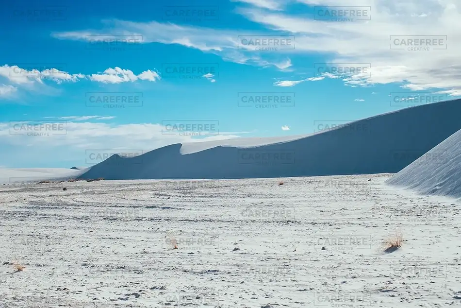 White Sands National Park Rolling Dunes Panorama, New Mexico · United States
