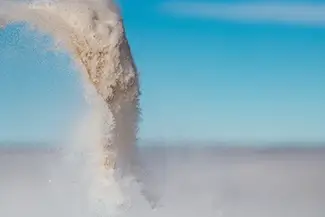 White Sands National Park Airborne Sand, New Mexico