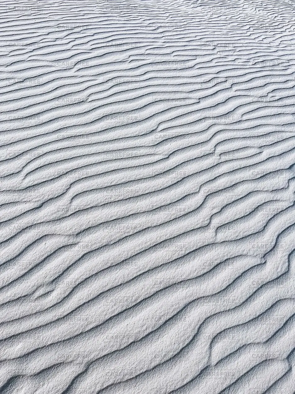White Sands National Park Textured Dune Waves, New Mexico · United States