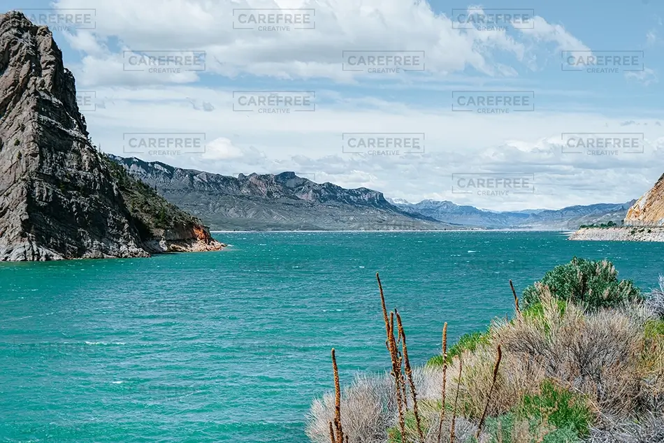 Wyoming Buffalo Bill Reservoir Turquoise Lake, Wyoming · United States