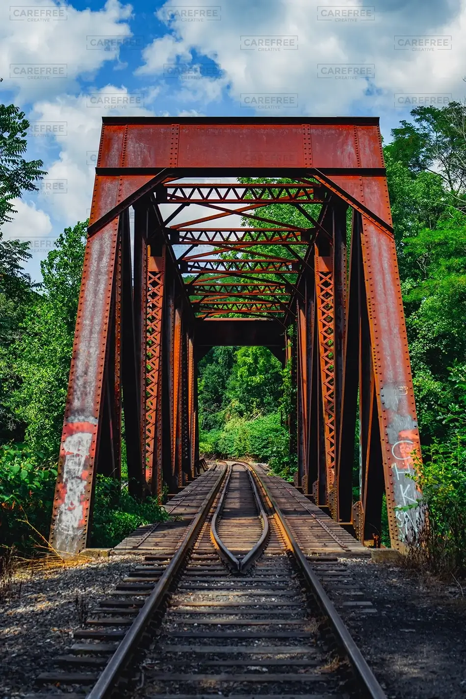 Yantic Falls Railroad Bridge Entrance