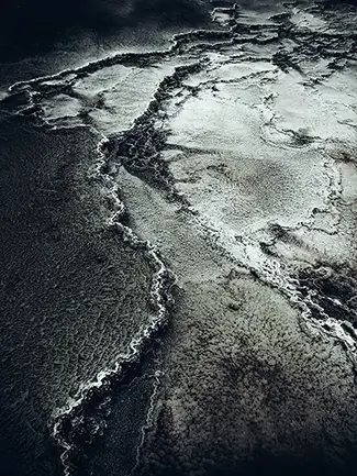 Yellowstone National Park Dark Abstract, Yellowstone National Park, Wyoming