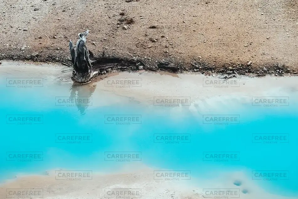 Yellowstone National Park Norris Geyser Basin Blue Pool, Yellowstone National Park, Wyoming · United States