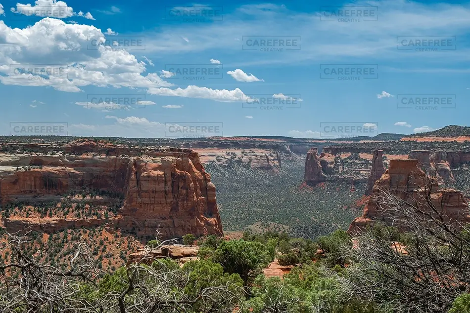 Colorado National Monument Red Rock Canyon Landscape